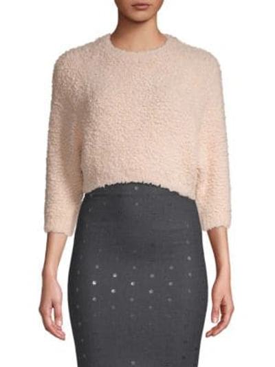 Shop Brunello Cucinelli Three-quarter Sleeve Cashmere-blend Sweater In Light Brown