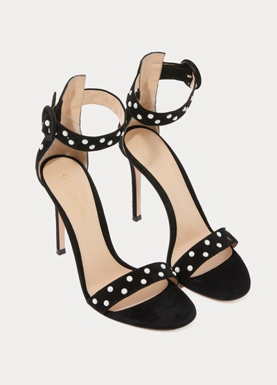 Shop Gianvito Rossi Reine Sandals In Black Nero