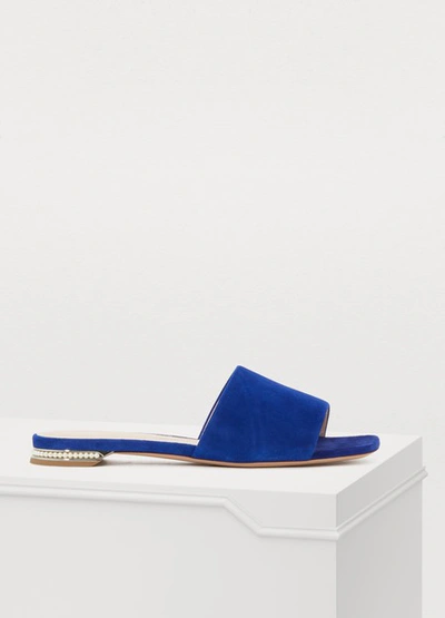 Shop Nicholas Kirkwood Casati Pearl Mules In Électric Blue