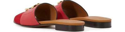 Shop Chloé C Mules In Poppy Red