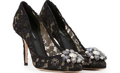 Shop Dolce & Gabbana Bellucci Pumps In Black