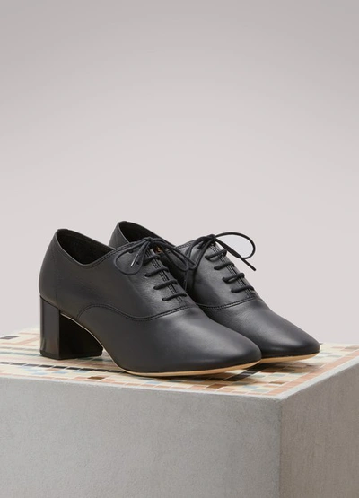 Shop Repetto Fado Brogues With Heels In Noir