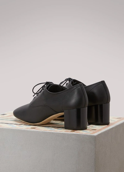 Shop Repetto Fado Brogues With Heels In Noir