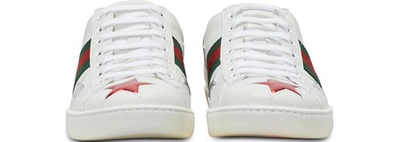 Shop Gucci Ace Embroidered Sneaker In White