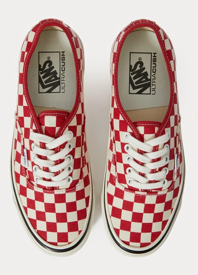 Shop Vans Authentic 44 Sneakers In Red/check