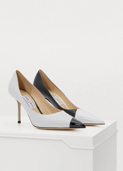 Shop Jimmy Choo Love 85 Pumps In Black / White