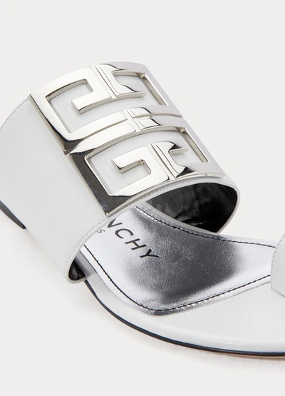 Shop Givenchy 4g Sandals In Blanc