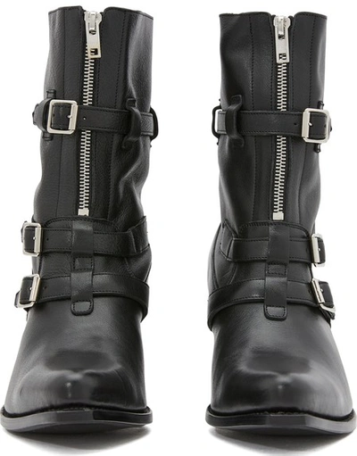 Shop Celine Berlin Boots In Black