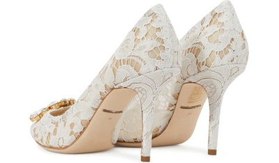 Shop Dolce & Gabbana Bellucci Pumps In White