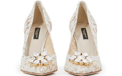 Shop Dolce & Gabbana Bellucci Pumps In White