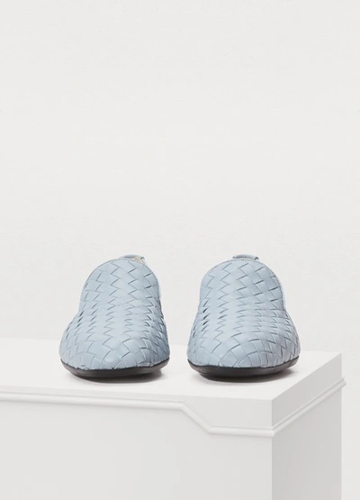 Shop Bottega Veneta Loafers In Artic