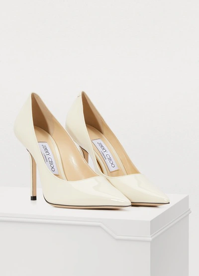 Shop Jimmy Choo Love 100 Pumps In Linen