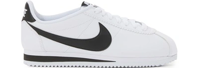 Shop Nike Classic Cortez Trainers In White Black White