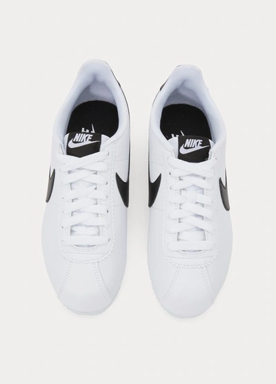 Shop Nike Classic Cortez Trainers In White Black White