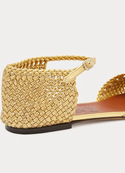 Shop Michel Vivien Babeth Sandals In Gold