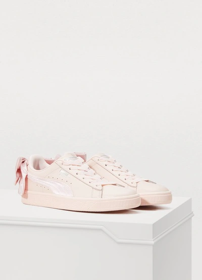 Shop Puma Bow Sneakers In Pink