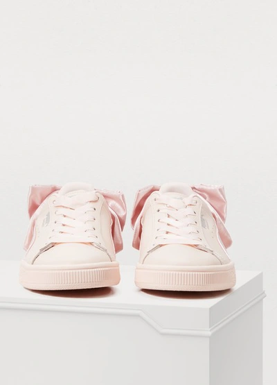 Shop Puma Bow Sneakers In Pink