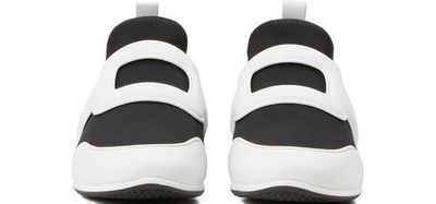 Shop Roger Vivier Sporty Viv Sneakers In Black+blanc Cire