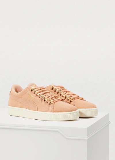 Shop Puma Chain Sneakers In Dusty Coral