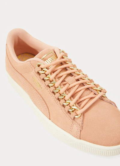 Shop Puma Chain Sneakers In Dusty Coral