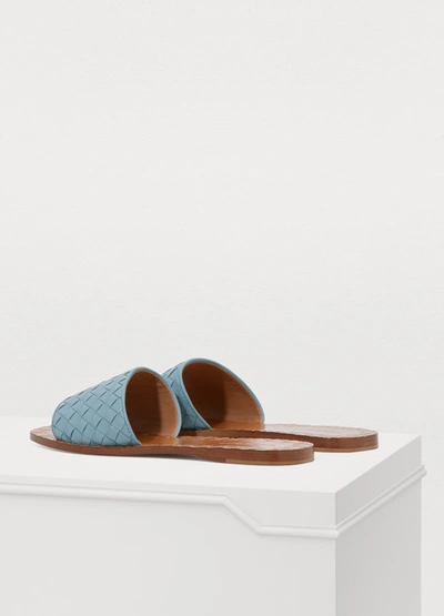 Shop Bottega Veneta Sandals In Blue