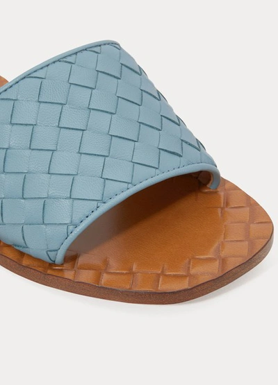 Shop Bottega Veneta Sandals In Blue