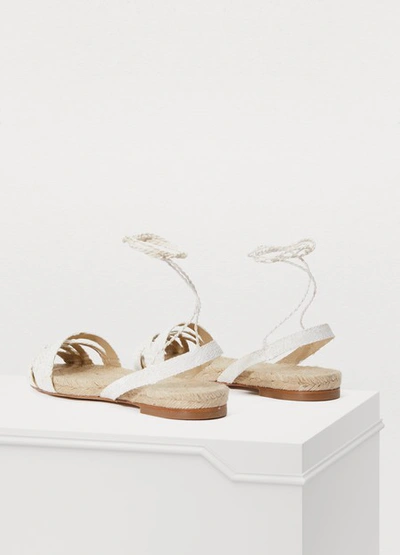 Shop Ball Pages Double Cross Espadrilles In White