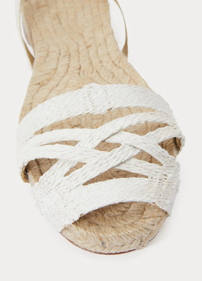 Shop Ball Pages Double Cross Espadrilles In White