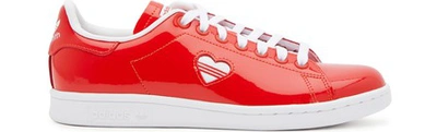 Shop Adidas Originals Stan Smith Sneakers In Red
