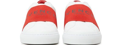 Shop Givenchy Urban Street Leather Trainers In Red