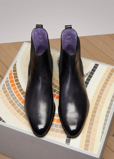 Shop Berluti Classic Chelsea Boots In Nero Grigio