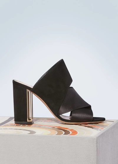 Shop Nicholas Kirkwood Nini Mules In Black