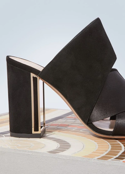 Shop Nicholas Kirkwood Nini Mules In Black