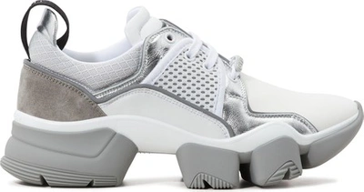 Shop Givenchy Jaw Low-top Sneakers In Blanc/argent