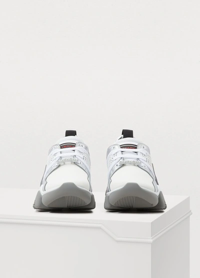 Shop Givenchy Jaw Low-top Sneakers In Blanc/argent