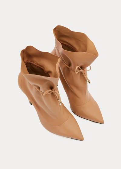 Shop Jimmy Choo Stitch 100 Ankle Boots In Camel