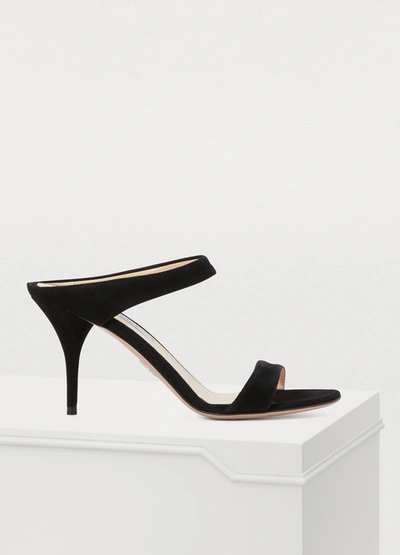 Shop Prada High Heel Sandales In Nero