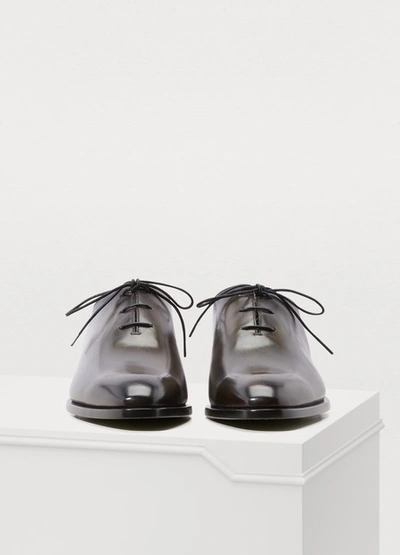 Shop Berluti Alessandro Brogue Shoes In Caviar