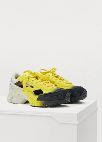 Shop Adidas Originals Rs Replicant Ozweego Sneakers In Brown/yellow/yellow