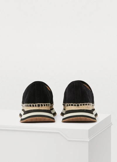 Shop Tory Burch Daisy Slip-ons In Perfect Black