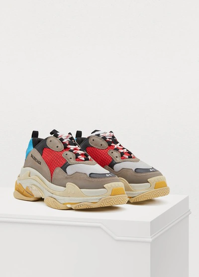 Shop Balenciaga Triple S Sneakers In 4365