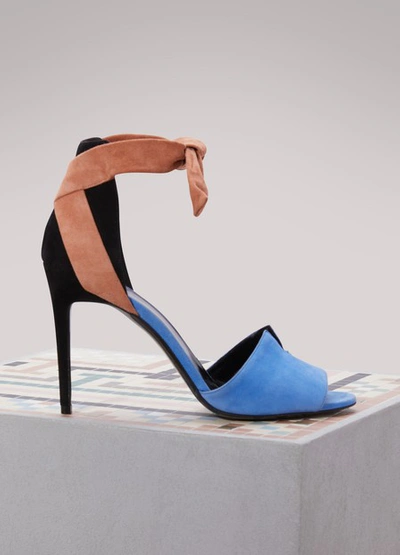 Shop Pierre Hardy Secret Suede Sandals In Multicolor
