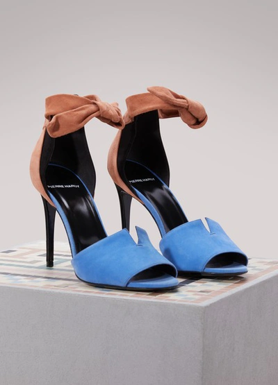 Shop Pierre Hardy Secret Suede Sandals In Multicolor