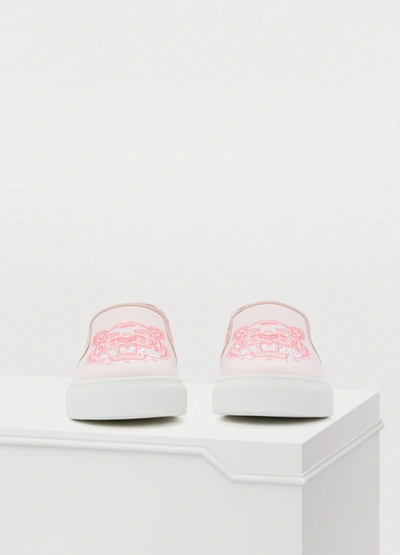 Shop Kenzo Tiger Sneakers In Pastel Pink