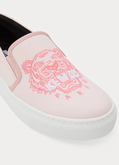 Shop Kenzo Tiger Sneakers In Pastel Pink