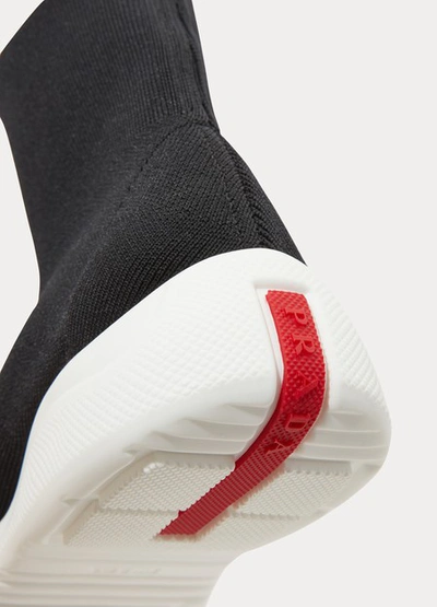 Shop Prada High-top Sneakers In Nero/bianco