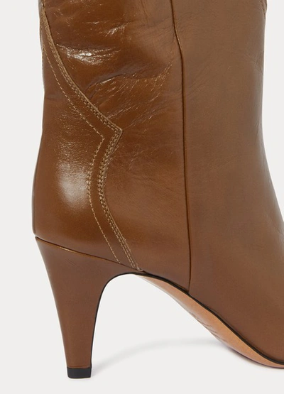 Shop Isabel Marant Dythey Heeled Ankle Boots In Taupe