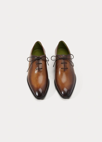 Shop Berluti Alessandro Brogue Shoes In Tobacco Bis