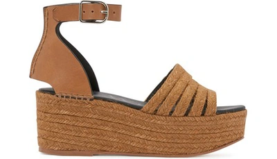Shop Loewe Rope Sandals In Taupe