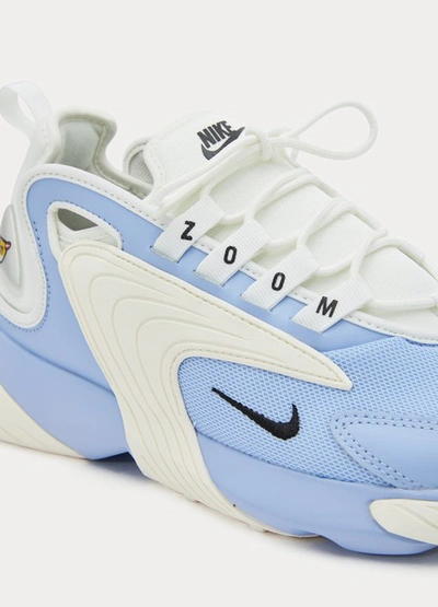 Shop Nike Zoom 2k Sneakers In Aluminum/black-mtlc Silver-sail